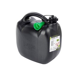 Kanister plastikowy na paliwo, 10L, owalny, czarny
