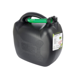 Kanister plastikowy na paliwo, 20L, owalny, czarny