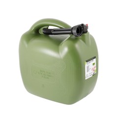 Fuel jerrycan, plastic, 20L, oval, khaki