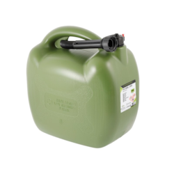 Kanister plastikowy na paliwo, 20L, owalny, khaki