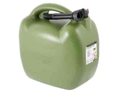 Kanister plastikowy na paliwo, 20L, owalny, khaki