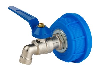 Screw 61 mm with 1/2   blue tap