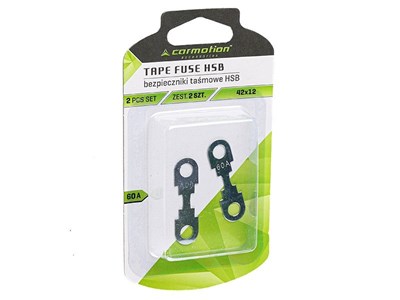 Tape fuses HSB 42x12 mm, 60A, 2 pcs