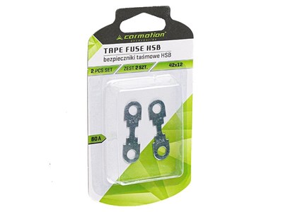 Tape fuses HSB 42x12 mm, 80A, 2 pcs