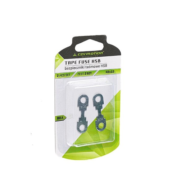 Fusibles ruban HSB 42x12 mm, 80A, 2 pcs