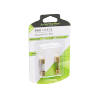 Fusibles en verre AGU 10,3x38 mm, 40A, plaqué or, 2 pcs