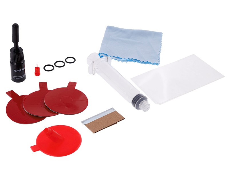 Kit de réparation de pare-brise, 18 pcs