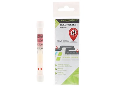 Certified disposable breathalyzer