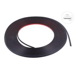 Listwa dekoracyjna, czarny mat, 6 mm x 8 m (86170)