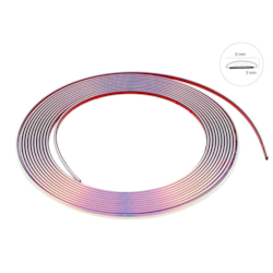 Listwa dekoracyjna, chrom kameleon, 6 mm x 8 m