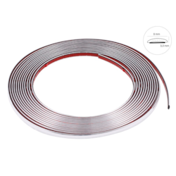 Listwa dekoracyjna, chrom, 9 mm x 8m (58989)