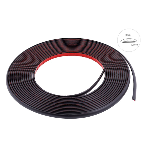Listwa dekoracyjna, czarny mat, 9 mm x 8 m (86171)