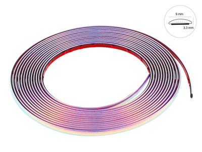 Car styling strip, rainbow, 9mm x 8m