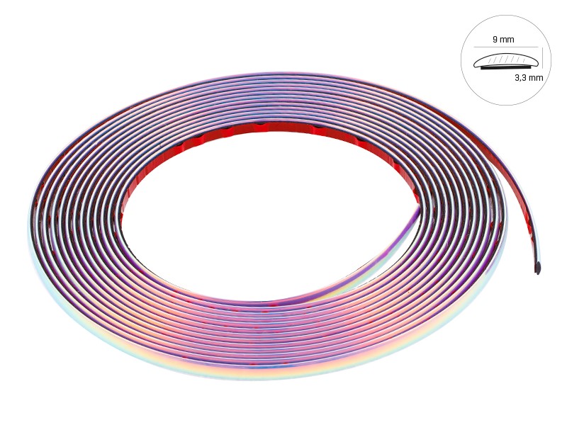 Bande décorative de voiture, arc-en-ciel, 9mm x 8m