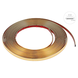 Listwa dekoracyjna, złota, 12 mm x 8 m (86745)