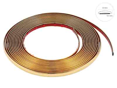 Listwa dekoracyjna, złota, 12 mm x 8 m (86745)