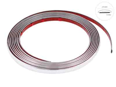 Bande décorative de voiture, chrome, 14 mm x 5 m (58995)