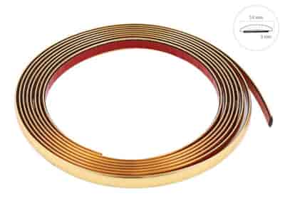 Bande décorative de voiture, dorée, 14 mm x 5m (86746)