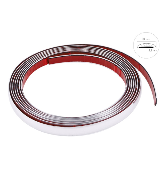 Listwa dekoracyjna, chrom, 21 mm x 5 m (58991)