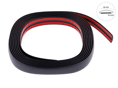 Car styling strip, black matt, 26 mm x 5 m (86175)