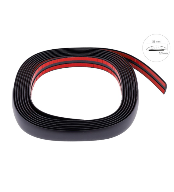 Listwa dekoracyjna, czarny mat, 26 mm x 5 m (86175)