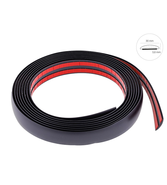 Bande décorative de voiture, noir mat, 30 mm x 5 m (86176)