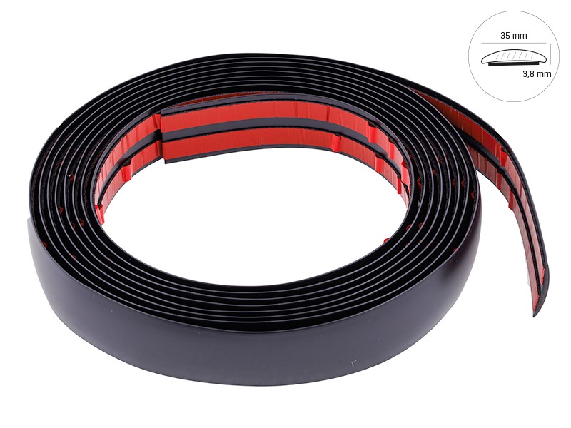 Car styling strip, black matt, 35 mm x 5 m (86177)