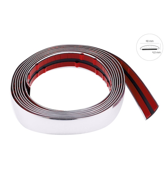 Listwa dekoracyjna, chrom, 40 mm x 5 m (58993)