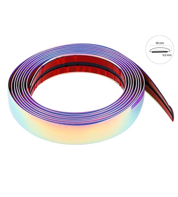 Car styling strip, rainbow, 40mm x 5m