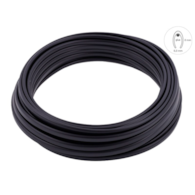 Listwa dekoracyjna rantowa, czarny mat, 8 x 6 mm x 20 m