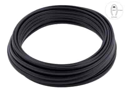 Listwa dekoracyjna rantowa, czarny mat, 8 x 6 mm x 20 m