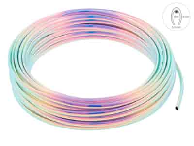 Bande de bordure décorative, chromé caméléon , 8 x 6 mm x 20 m