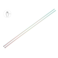 Pare-chocs de bord de porte, 65 cm, chromé caméléonl, 2 pcs.