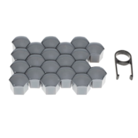 Cache-écrou 19 mm, noir, 20 pcs