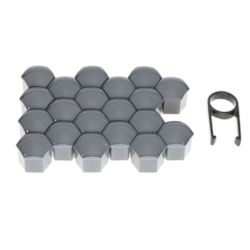 Cache-écrou 19 mm, noir, 20 pcs