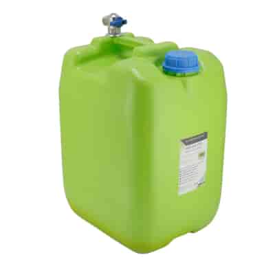 Bidon à eau avec courte valve filetée en métal au top, 20 L