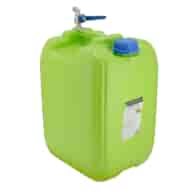 Bidon à eau avec longue valve filetée en métal au top, 20 L
