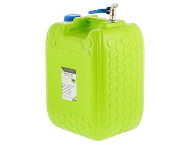 Bidon à eau avec longue valve filetée en métal au top, 20 L