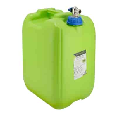 Bidon à eau avec valve en métal dans bouchon fileté au top, 20 L