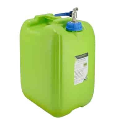 Bidon à eau avec longue valve en métal dans bouchon, 20 L