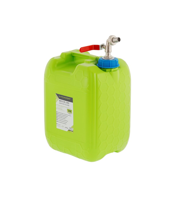 Bidon à eau avec longue valve en métal dans bouchon, 10 L