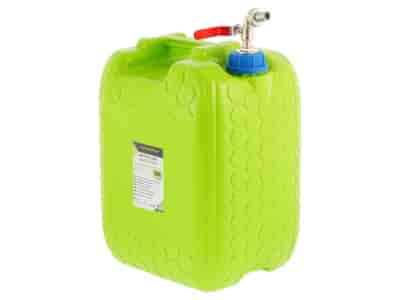 Bidon à eau avec longue valve en métal dans bouchon, 20 L