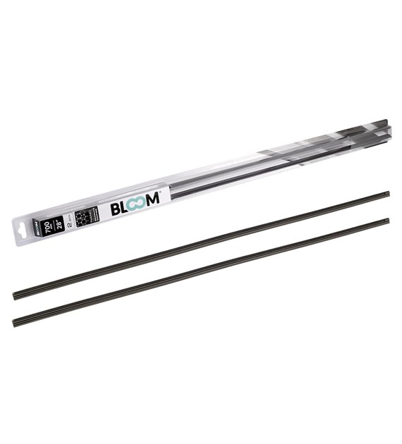 Gumki do wycieraczek BLOOM 700 mm / 28 ,grafitowane