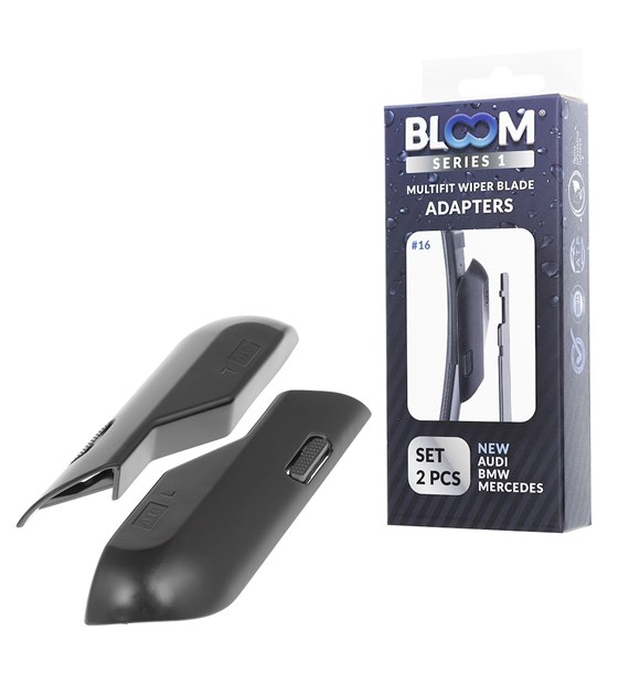 Adaptery #16 do piór wycieraczek bezszkieletowych BLOOM M10, 2 szt.