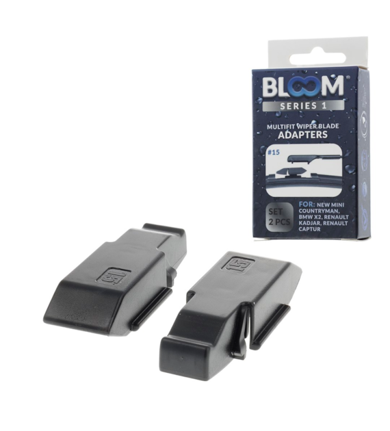 Adaptateurs # 15 pour balais d'essuie-glace plats BLOOM M10, 2 pcs