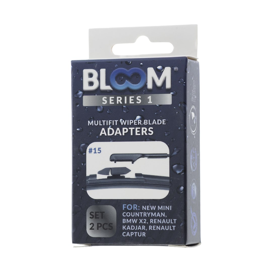 Adapters # 15 for BLOOM  M10 flat wiper blades, 2 pcs