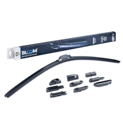 Pióro wycieraczki BLOOM M10 680 mm / 27  bezszkieletowe, 10 adapterów