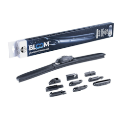 Pióro wycieraczki BLOOM M10 350 mm / 14  bezszkieletowe, 10 adapterów