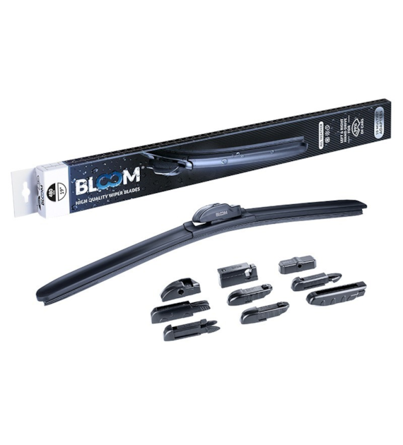 Pióro wycieraczki BLOOM M10 480 mm / 19  bezszkieletowe, 10 adapterów