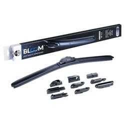 Pióro wycieraczki BLOOM M10 500 mm / 20  bezszkieletowe, 10 adapterów